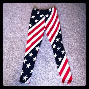 American Flag Leggings